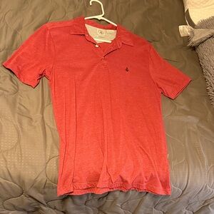 Volcom Men's Polo Shirt red